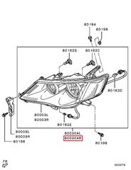 ΦΑΝΟΣ ΕΜ RH ΚΑΙΝ. MITSUBISHI 8301B554MK0 MITSUBISHI OUTLANDER