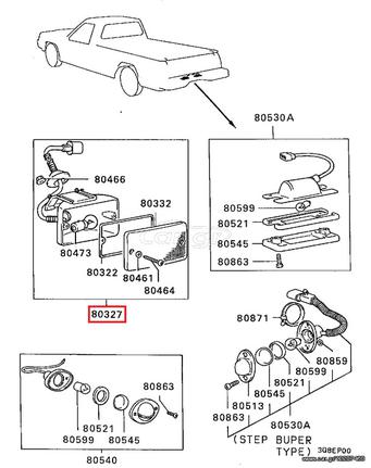 ΦΑΝΟΣ ΚΑΙΝ. MITSUBISHI MB527105MK0