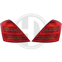 MERCEDES S CLASS W221 LED ΠΙΣΩ ΦΑΝΑΡΙΑ  ΚΟΚΚΙΝΑ-MAYPA  / RED - BLACK