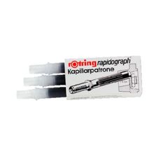 Rotring Φυσίγγια Ραπιδογράφου Μαύρα