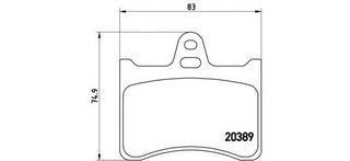 ΣΕΤ ΤΑΚΑΚΙΑ ΠΙΣΩ CITROEN CX,XM,XANTIA    005462429