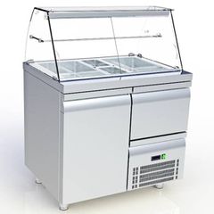 Ψυγείο σαλατών με συρταρωτή μηχανή