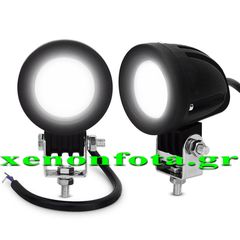 Προβολάκι Καρφί CREE LED 10W 10-30V Τιμή Τεμαχίου....SoundStreet....-thumb-1