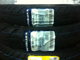 λάστιχο μοτο metzeler sportec street 80/90-17 (44S)