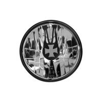 Φανάρια DECTANE Angel Eyes VW Golf I 74-83 + CABRIO (Χρώμιο) Λάμπες H4