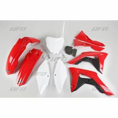 ΛΥΡΗΣ UFO ΚΙΤ ΠΛΑΣΤΙΚΩΝ ΚΟΚΚΙΝΟ ΑΣΠΡΟ ΓΙΑ HONDA CRF 450 R 2017-2020, HOKIT123-999