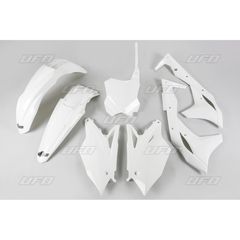 ΛΥΡΗΣ UFO ΚΙΤ ΠΛΑΣΤΙΚΩΝ ΑΣΠΡΟ ΓΙΑ KAWASAKI KXF 250 2018-2020, KAKIT225-047