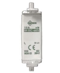 Ασφάλεια μαχαιρωτή NH (BOX) WEBER aM No 000 10A