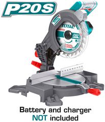 Δισκοπρίονο πάγκου μπαταρίας λιθίου TOTAL TMS2001 20V με 3000 rpm/min στροφές χωρίς φορτίο
