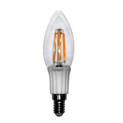 Διακοσμητική λάμπα led Ε14 4W 230V ντιμαριζόμενη 5800k ψυχρό λευκό φως 400 lumen κερί C35 διάφανο