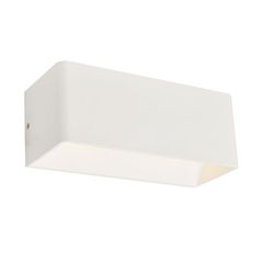 Επίτοιχο φωτιστικό led 2x3W UP-DOWN ορθογώνιο 3000K θερμό φως σε λευκό ματ χρώμα