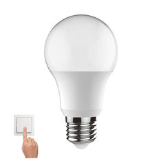 Λάμπα led A60 αχλάδι 12W Ε27 4000k ενδιάμεσο λευκό φως με δυνατότητα ρύθμισης της έντασης φωτός