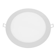 Led slim panel λευκό στρογγυλό χωνευτό 24W 230V ψυχρό λευκό φως 6500k δέσμης 120° 1900lm Φ300