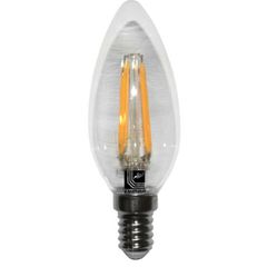 Λάμπα led cog κεράκι διάφανο Ε14 6W 230V 2800k θερμό λευκό φως 660lm ευρείας δέσμης 360°