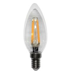 Διακοσμητική λάμπα led cog κεράκι διάφανη E14 6W 230V 5800k ψυχρό λευκό φως ευρείας δέσμης 360°