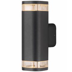 Επίτοιχο φωτιστικό WALL LUMINAIRE σκούρο γκρι για λαμπτήρες GU10 στεγανό IP54 εξωτερικού χώρου