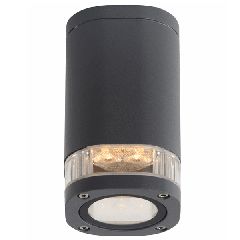Φωτιστικό οροφής CEILING LUMINAIRE με ντουί GU10 230V AC σκούρο γκρι εξωτερικού χώρου IP54