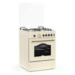 Κουζίνα φυσικού αερίου ή υγραερίου TGS 4111 RUSTIC BEIGE MULTIGAS με αναλογικό χρονόμετρο