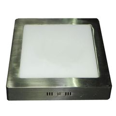 Led panel νίκελ ματ τετράγωνο εξωτερικό 20W 230V 6000k ψυχρό λευκό φως 120° 1800lm