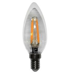 Διακοσμητική λάμπα led Ε14 ισχύος 4W 230V 5800k ψυχρό λευκό φως 440 lumen κερί C35 διάφανο