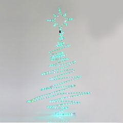 Χριστουγεννιάτικο δέντρο με LED φωτοσωλήνα 24W 120x5x70cm εξωτερικού χώρου στεγανός IP44
