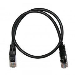 Καλώδιο δικτύου UTP CAT 5e σε μαύρο χρώμα 0.5m Patch Cord CU Professional