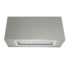 Led φωτιστικό επίτοιχο ορθογώνιο γκρι 1.6W θερμό φως μονής κατεύθυνσης 24led 230V στεγανό IP54