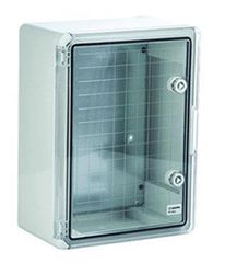 Κιβώτιο ABS 330x250x140 TN-PLPC133 με διαφανή πόρτα & πλάκα στήριξης στεγανό IP65