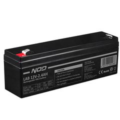 Μπαταρία μολύβδου NOD LAB 12V 2.4AH 14.4V-15V F5 < 0.72A ιδανική για UPS