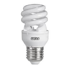 Λάμπα οικονομίας σπιράλ T2 Ε27 extra slim 11W θερμό φως 2700k 564lm διάρκεια 10000h