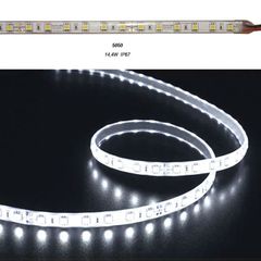 Led ταινία 5m αδιάβροχη 24VDC 14,4W/m ψυχρό λευκό φως IP67 στεγανή 60LED5050/m