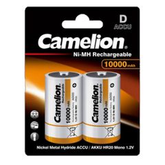 Μπαταρίες επαναφορτιζόμενες D Nh-D10000-Bp2 Camelion 1.2V 10000Mah σε συσκευασία 2 τεμαχίων
