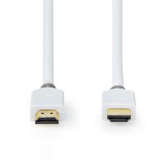Καλώδιο NEDIS CVBW34000WT15 HDMI αρσενικό σε HDMI αρσενικό 1.5m με επίχρυσες επαφές
