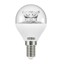 Λάμπα led σφαιρική διάφανη Ø45 E14 5.4W 230V 2700k θερμό λευκό φως 240° 470lm