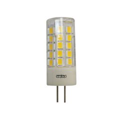 Λάμπα led G4 πλαστική 5W 12VAC/DC 3000k θερμό λευκό φως δέσμης 360° 400 lumen