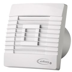 Εξαεριστήρας μπάνιου Φ100mm 15W 97m³/h 40dB με περσίδα βαρύτητας airRoxy prestige 100