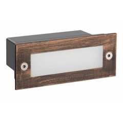 Led απλίκα σκουριάς ορθογώνια χωνευτή 2W 90Lm 3000k θερμό λευκό φως από πλαστικό στεγανή ΙΡ54
