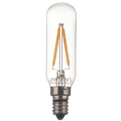 Λάμπα led filament T25-2 σωλήνας Ε14 2W 230V 2700k θερμό λευκό φως δέσμης 280° ντιμαριζόμενη