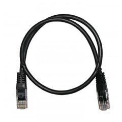 Καλώδιο δικτύου UTP CAT 5e Patch Cord CCA 0.5m ECO σε μαύρο χρώμα