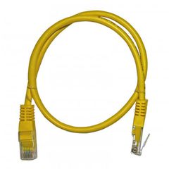 Καλώδιο δικτύου UTP CAT 5e Patch Cord CCA σε κίτρινο χρώμα 0.5m ECO