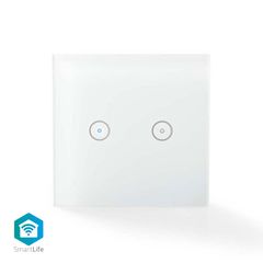 Έξυπνος διακόπτης WiFi Dual Switch NEDIS WIFIWS20WT με δυνατότητα λειτουργίας μέσω Google Home