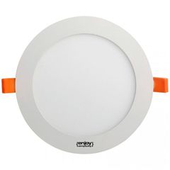 Led panel στρόγγυλο χωνευτό λευκό 24W 230V 6500k ψυχρό λευκό φως 1900lm δέσμης 110° 25000h