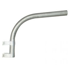 Επίτοιχος καμπυλωτός βραχίονας 650xh650xΦ60mm γαλβανισμένος για φωτιστικά δρόμου