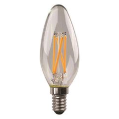 Λάμπα led filament crossed 4.5W 220-240V E14 ενδιάμεσο φως 4000k 480lm δέσμης 360° 25000h