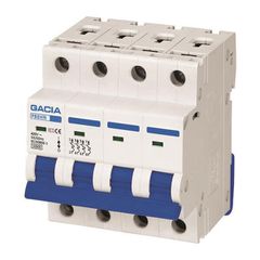 Ασφάλεια αυτόματη τετραπολική 3P+Ν 32A 4 module 10kA καμπύλης C GACIA