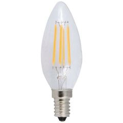 Λάμπα Led Filament κεράκι E14 6W ενδιάμεσο φως 4000k 230V AC 560lm δέσμης 360° ντιμαριζόμενη