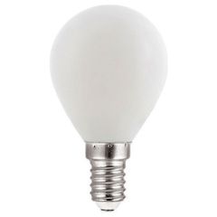 Λάμπα Led Filament Frosty σφαιρική E14 6W 230V AC θερμό φως 2700k 540lm ντιμαριζόμενη