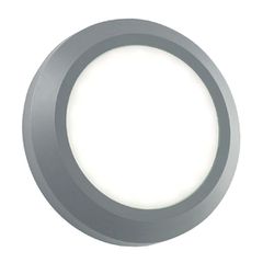 Επίτοιχο φωτιστικό LED SLIM 4W 230V AC θερμό φως 3000k 310lm γκρι στεγανό IP65 25000h