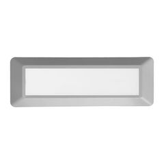 Φωτιστικό επίτοιχο LED SLIM GREY 4W 230V AC θερμό φως 3000k 290lm πλαστικό στεγανό IP65