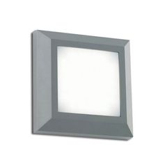 Led απλίκα γκρι 4W 230V AC θερμό φως 3000k 270Lm εξωτερικού χώρου στεγανή IP65